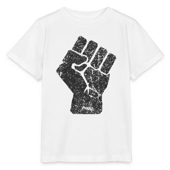 Symbole levé de poing - T-shirt bio MINI CREATOR Stanley/Stella Enfant - blanc - Devant - Maike (125cm)