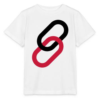 Link als Symbol - Stanley/Stella Kinder T-Shirt MINI CREATOR  - Weiß - Vorne - Maike (125cm)