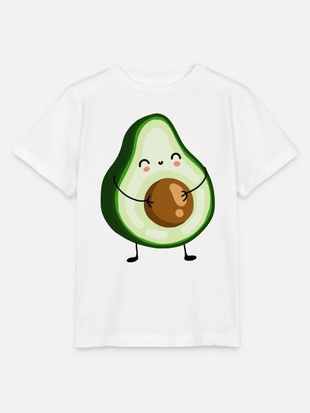 süßes Avocado T-Shirt - Stanley/Stella Kinder T-Shirt MINI CREATOR - Weiß