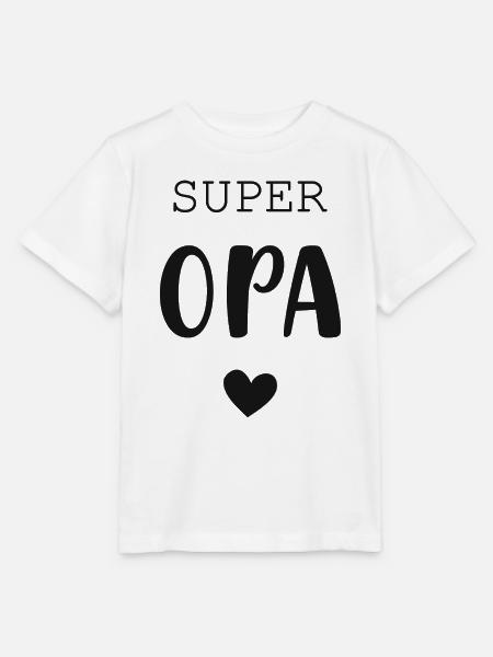 Super Opa mit Herz - Stanley/Stella Kinder T-Shirt MINI CREATOR  - Weiß