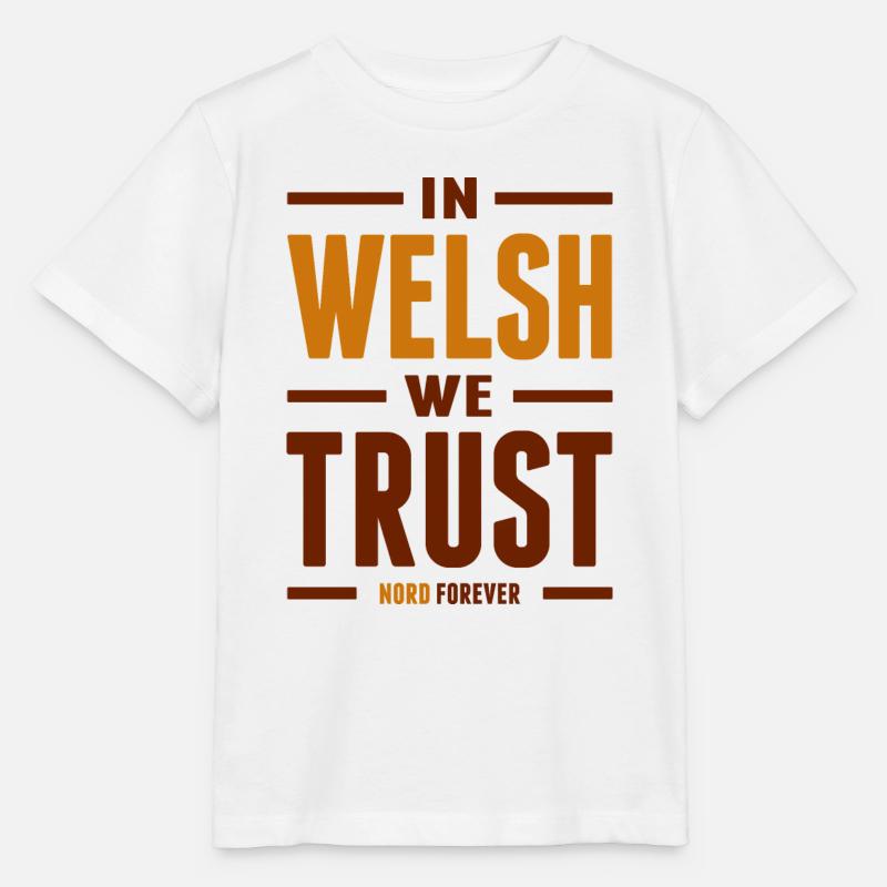 In Welsh we trust - T-shirt bio MINI CREATOR Stanley/Stella Enfant - blanc