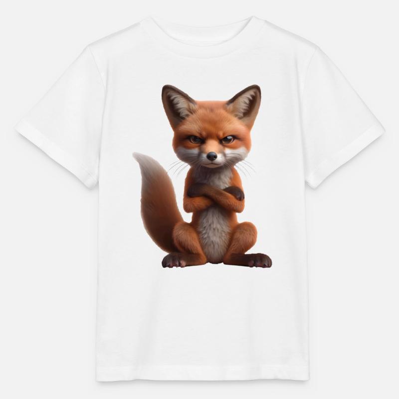Fuchs grimmig 2 - Stanley/Stella Kinder T-Shirt MINI CREATOR - Weiß
