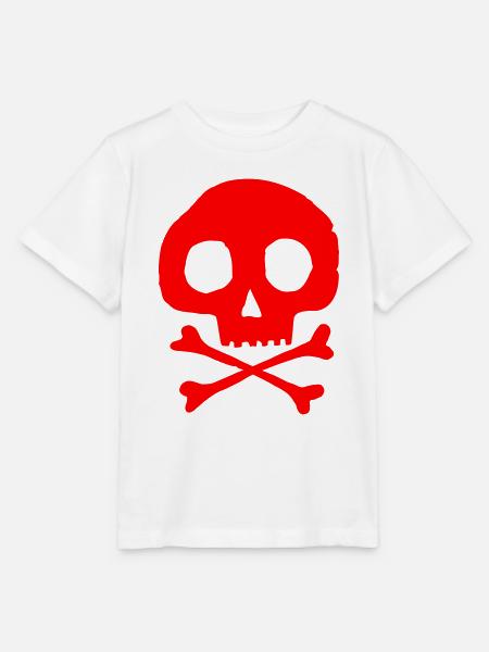 Schädel und Knochen - Stanley/Stella Kinder T-Shirt MINI CREATOR - Weiß
