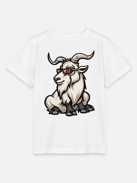 Bergziege Tier - Stanley/Stella Kinder T-Shirt MINI CREATOR - Weiß