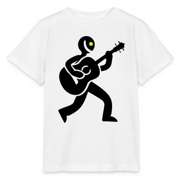 Musician Guitarist - Stanley/Stella MINI CREATOR Kids’ T-Shirt - white - Front - Maike (125cm)