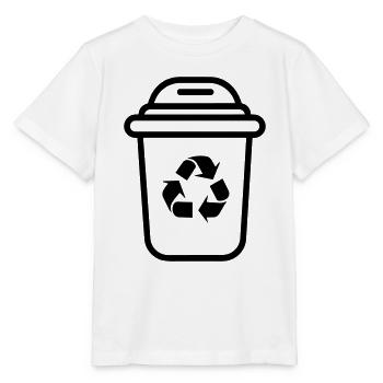 Mülltonne - Stanley/Stella Kinder T-Shirt MINI CREATOR  - Weiß - Vorne - Maike (125cm)