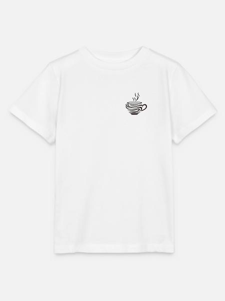 Kaffeetasse - Einfaches Design Für - Stanley/Stella Kinder T-Shirt MINI CREATOR - Weiß