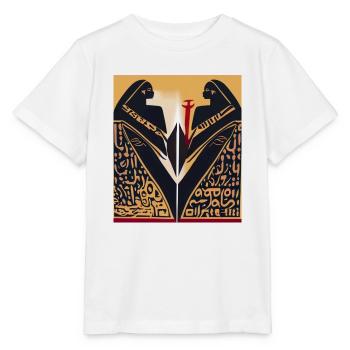 L’art du contact visuel - T-shirt bio MINI CREATOR Stanley/Stella Enfant - blanc - Devant - Maike (125cm)