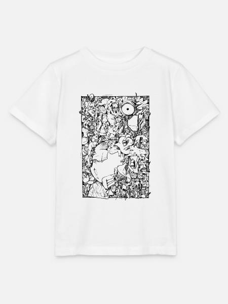 NO-RESET (Black) - Stanley/Stella Kinder T-Shirt MINI CREATOR  - Weiß