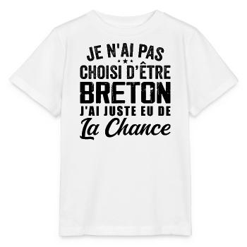 Nicht auserwählt, bretonisch zu sein - Humor schenken - Stanley/Stella Kinder T-Shirt MINI CREATOR  - Weiß - Vorne - Maike (125cm)