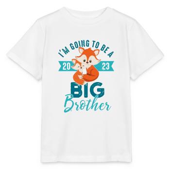I'm going to be big brother 2023 fox baby boy - Stanley/Stella MINI CREATOR Kids’ T-Shirt - white - Front - Maike (125cm)