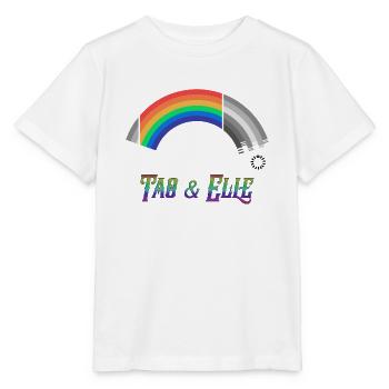 Heartstopper Rainbow Tao and Elle LBGTQIA+ - Stanley/Stella MINI CREATOR Kids’ T-Shirt - white - Front - Maike (125cm)