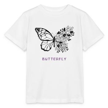 SCHMETTERLING - Stanley/Stella Kinder T-Shirt MINI CREATOR  - Weiß - Vorne - Maike (125cm)