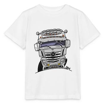 0807 M truck white - Stanley/Stella MINI CREATOR Kids’ T-Shirt - white - Front - Maike (125cm)