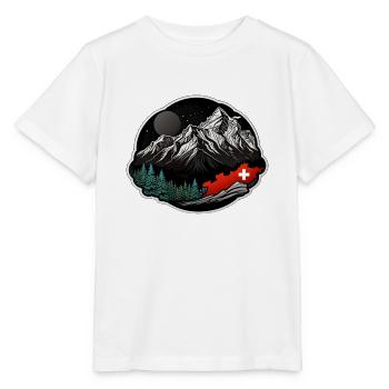 Schweizer Flagge - Stanley/Stella Kinder T-Shirt MINI CREATOR  - Weiß - Vorne - Maike (125cm)