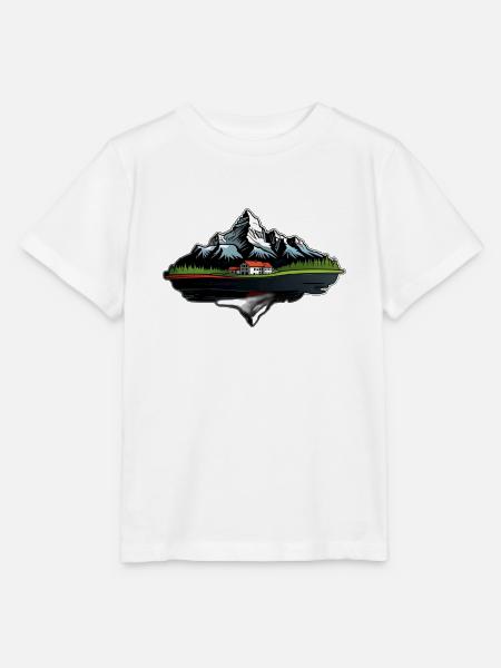 Schweizer Berge - Stanley/Stella Kinder T-Shirt MINI CREATOR - Weiß