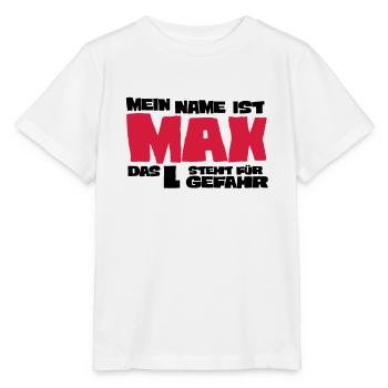max - Stanley/Stella Kinder T-Shirt MINI CREATOR  - Weiß - Vorne - Maike (125cm)