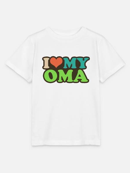 i love my oma - Stanley/Stella Kinder T-Shirt MINI CREATOR  - Weiß