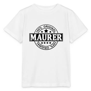 Maurer - Stanley/Stella Kinder T-Shirt MINI CREATOR  - Weiß - Vorne - Maike (125cm)