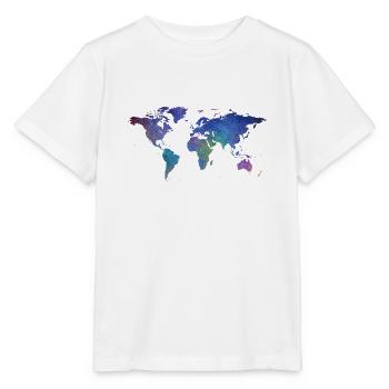 Weltkarte - Stanley/Stella Kinder T-Shirt MINI CREATOR  - Weiß - Vorne - Maike (125cm)