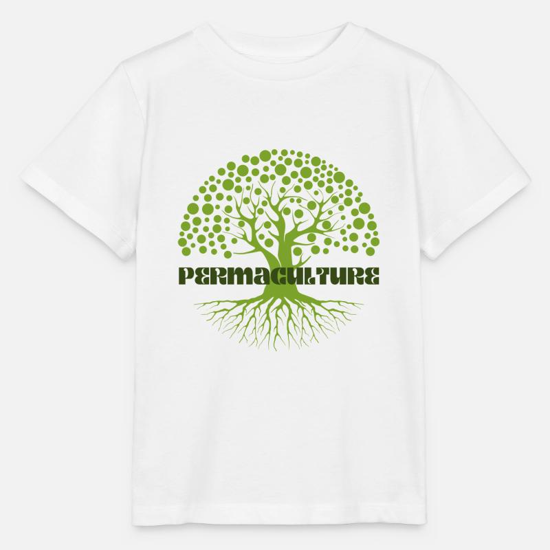 Permaculture Revolution - T-shirt bio MINI CREATOR Stanley/Stella Enfant - blanc