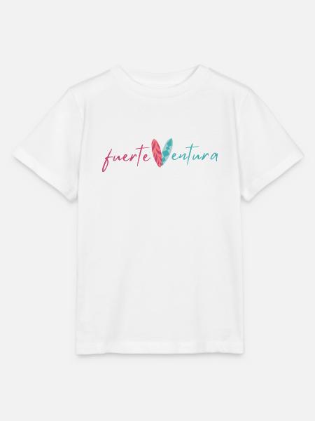fuerteVentura Surfboard Design (deux couleurs) - T-shirt bio MINI CREATOR Stanley/Stella Enfant - blanc