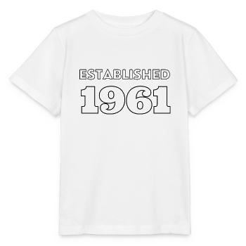Established 1961 - Feier dein Geburtsjahr - Stanley/Stella Kinder T-Shirt MINI CREATOR  - Weiß - Vorne - Maike (125cm)