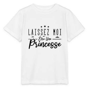 laissez moi être une princesse - T-shirt bio MINI CREATOR Stanley/Stella Enfant - blanc - Devant - Maike (125cm)