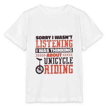 unicycle unicycle unicycler unicycle circus gift - Stanley/Stella MINI CREATOR Kids’ T-Shirt - white - Front - Maike (125cm)