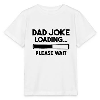 Papa Witz wird geladen Bitte warten - Stanley/Stella Kinder T-Shirt MINI CREATOR  - Weiß - Vorne - Maike (125cm)