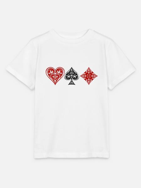 Poker - Stanley/Stella Kinder T-Shirt MINI CREATOR  - Weiß