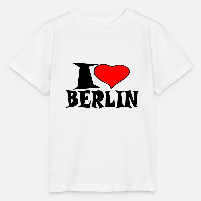 Berlin - J'aime Berlin - T-shirt bio MINI CREATOR Stanley/Stella Enfant - blanc
