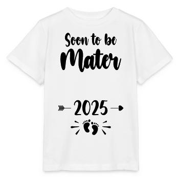 Mater Soon To Be Mom 2025 Mother Pregnant Kids Mot - Stanley/Stella MINI CREATOR Kids’ T-Shirt - white - Front - Maike (125cm)