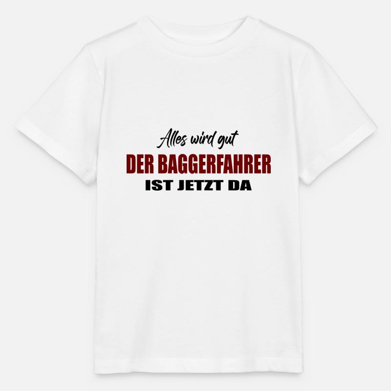 Baggerfahrer - Stanley/Stella Kinder T-Shirt MINI CREATOR  - Weiß