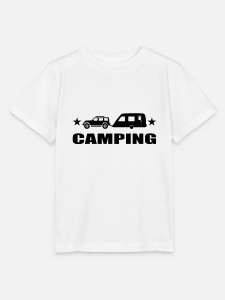 Camping - Stanley/Stella Kinder T-Shirt MINI CREATOR  - Weiß