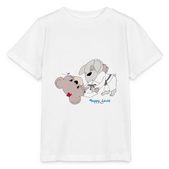 Happy Louis - BJJ - Stanley/Stella MINI CREATOR Kids’ T-Shirt - white - Front - Maike (125cm)