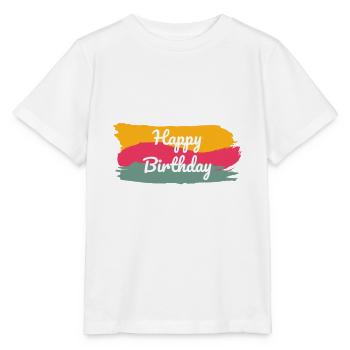 ALLES GUTE ZUM GEBURTSTAG. ALLES GUTE ZUM GEBURTSTAG. JAHRESTAG. - Stanley/Stella Kinder T-Shirt MINI CREATOR  - Weiß - Vorne - Maike (125cm)