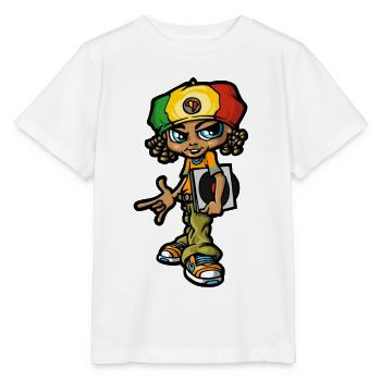 bboy Reggae - Stanley/Stella Kinder T-Shirt MINI CREATOR  - Weiß - Vorne - Maike (125cm)