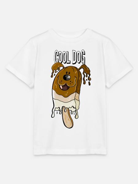 Cool Dog - Schokoladeneis - Hund - Geschenk - Stanley/Stella Kinder T-Shirt MINI CREATOR  - Weiß