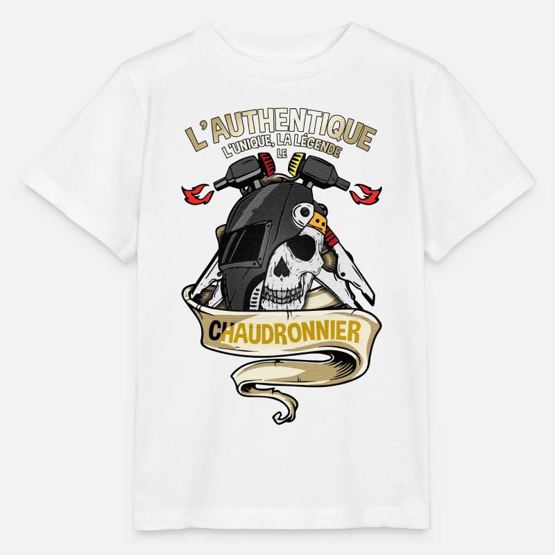 chaudronnier - T-shirt bio MINI CREATOR Stanley/Stella Enfant - blanc