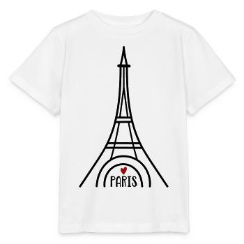 I love Paris - Stanley/Stella Kinder T-Shirt MINI CREATOR  - Weiß - Vorne - Maike (125cm)