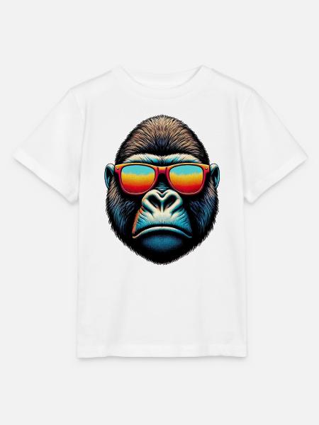 Gorillas mit Sonnenbrille - Stanley/Stella Kinder T-Shirt MINI CREATOR - Weiß