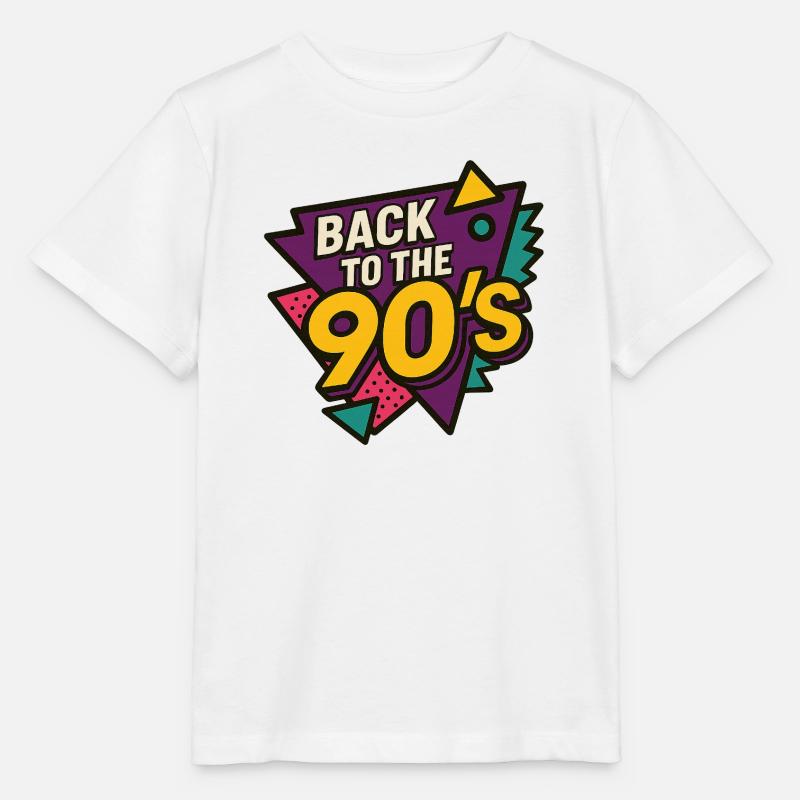 Retro 90s Style Key Art - Stanley/Stella MINI CREATOR Kids’ T-Shirt - white