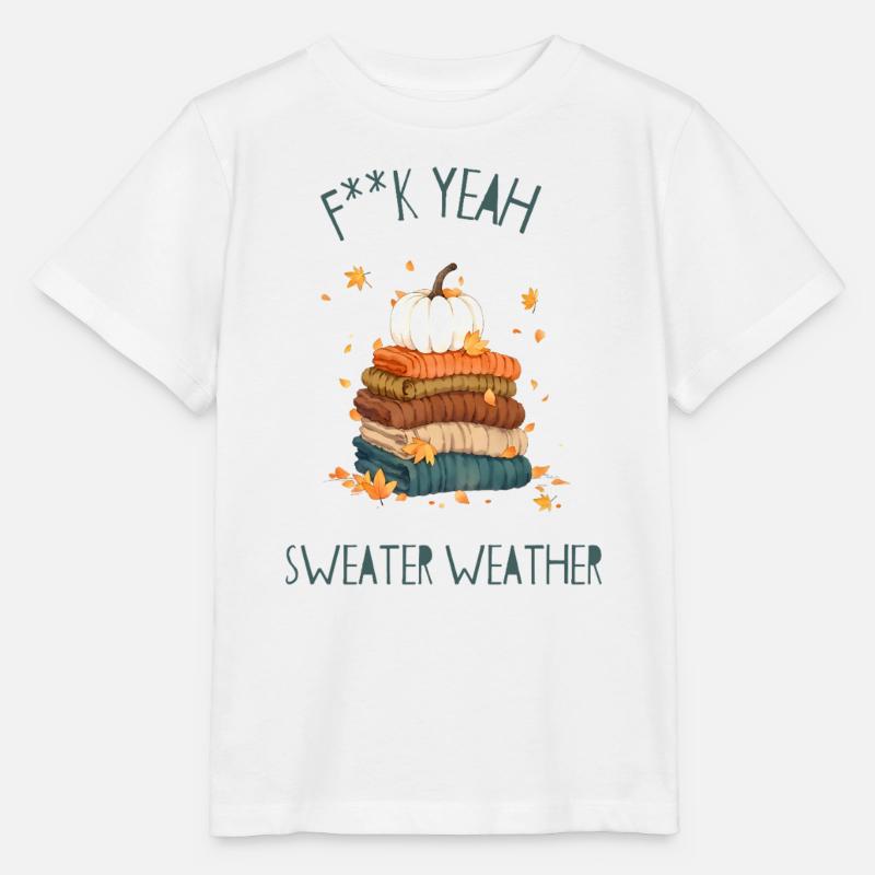 Pile de pulls automnaux - T-shirt bio MINI CREATOR Stanley/Stella Enfant - blanc