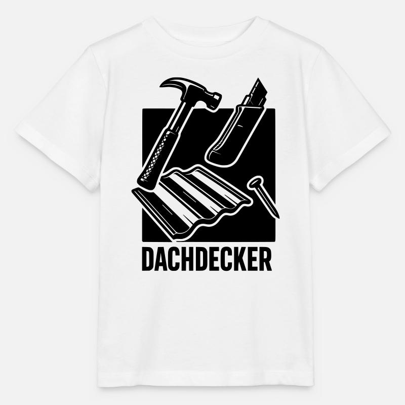 Dachdecker Werkzeug  - Stanley/Stella Kinder T-Shirt MINI CREATOR  - Weiß