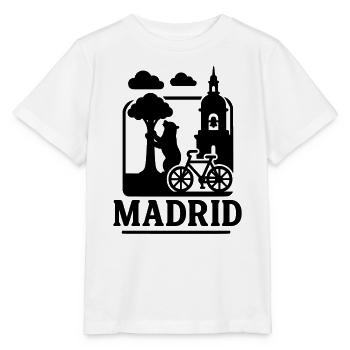 Madrid Landmarks - Stanley/Stella MINI CREATOR Kids’ T-Shirt - white - Front - Maike (125cm)