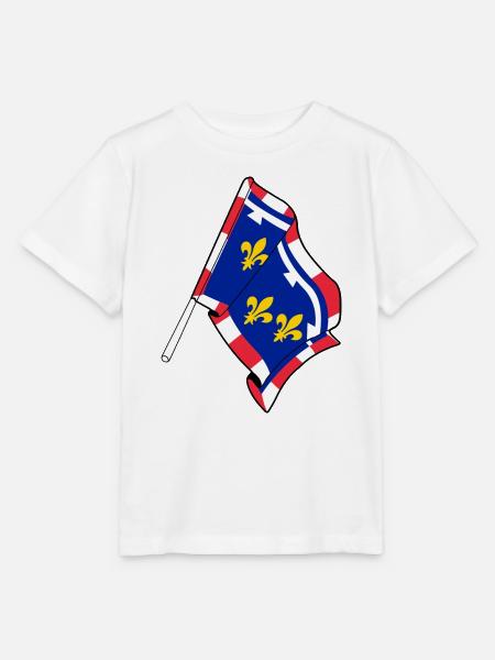Flagge Centre-Val de Loire - Stanley/Stella Kinder T-Shirt MINI CREATOR - Weiß