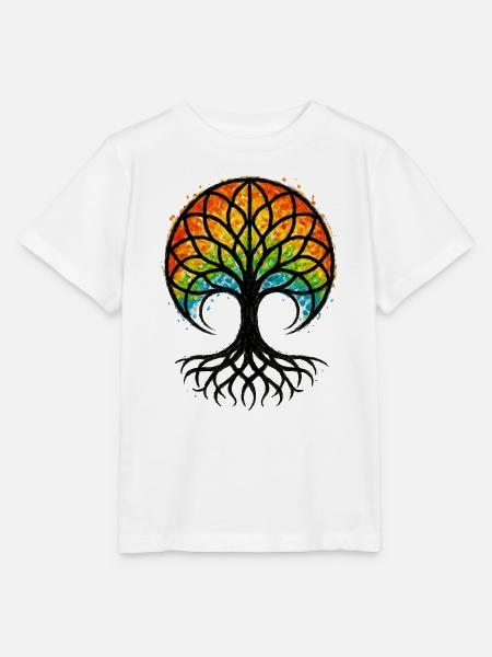 Baum des Lebens – Gaia – Natur - Stanley/Stella Kinder T-Shirt MINI CREATOR - Weiß