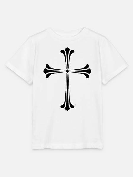Schwarzes Kreuz - Stanley/Stella Kinder T-Shirt MINI CREATOR - Weiß