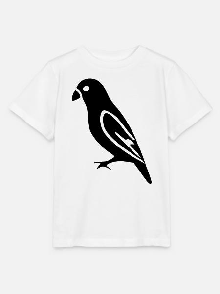 schwarzer Vogel Geschenk Naturliebhaber - Stanley/Stella Kinder T-Shirt MINI CREATOR - Weiß